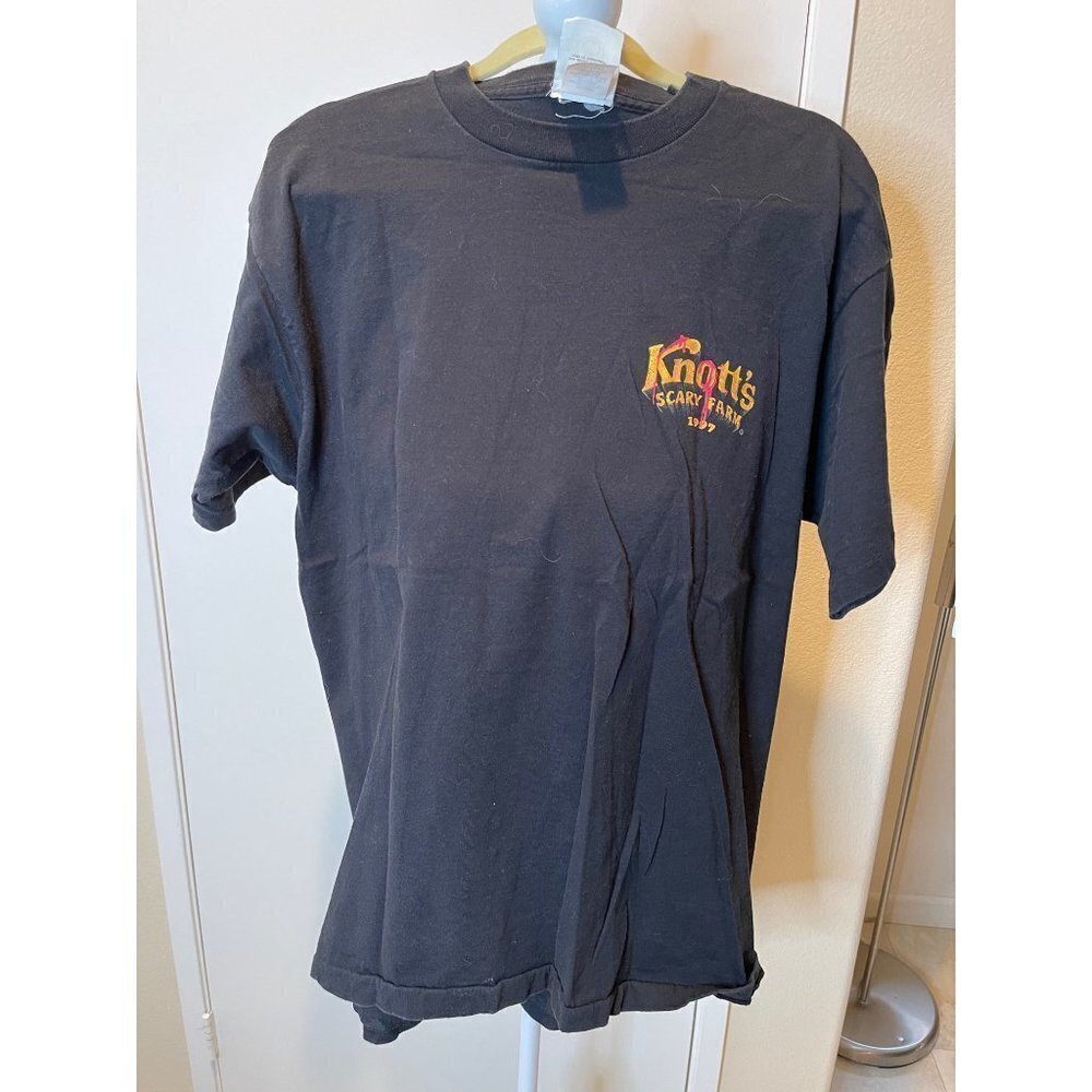 Knott’s Scary Farm Mens T Shirt Black Size XL Vintage 1997 Halloween Haunt USA - Picture 12 of 15